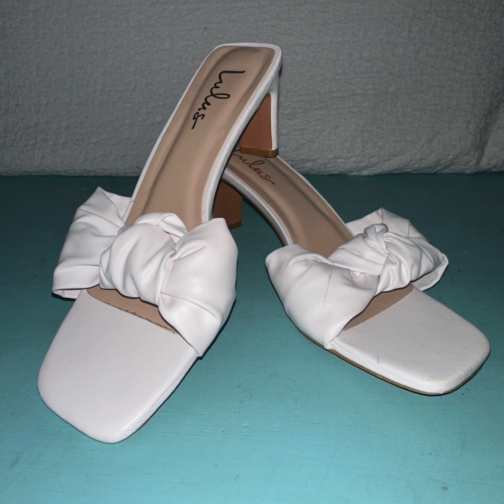 Lulus White Knot Heels – Perfect for the Bride!